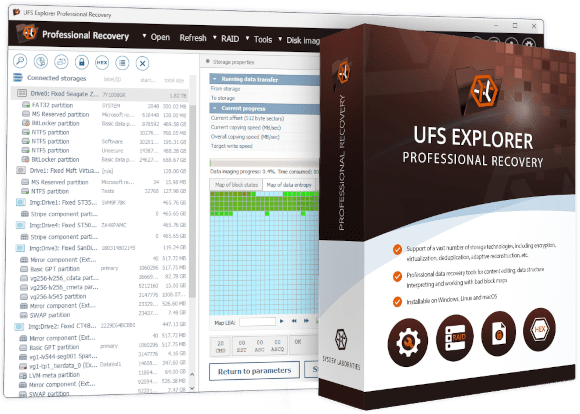 UFS Explorer Professional Recovery原厂产品及软件界面图